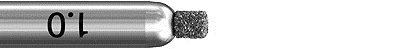 DIA-BOHRER NORMAL  - DIAM TIEFENMARKIERER 1,0MM