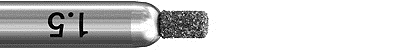 DIA-BOHRER NORMAL  - DIAM TIEFENMARKIERER 1,5MM