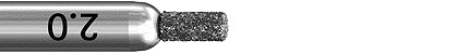 DIA-BOHRER NORMAL  - DIAM TIEFENMARKIERER 2,0MM