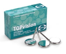 Mundspiegel TopVision Rhodium, 22mm, 4 plan