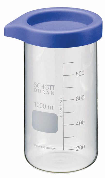 Reinigungsglas 600ml + Deckel B=8cm, H 14cm