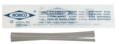 Horico Stahlcarbostreifen 3mm einseitig fein