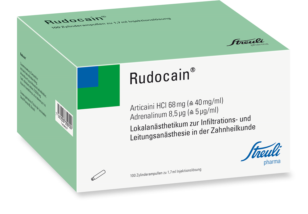 Rudocain grün/vert Zylinderampullen