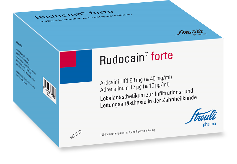 Rudocain Forte blau/bleu  Zylinderampullen