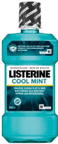 Listerine Mundspülung Coolmint blau/bleu