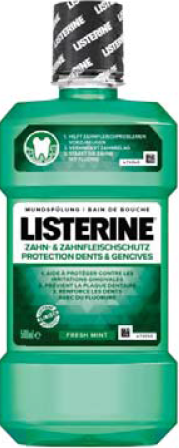 Listerine Mundspülung Zahns &amp; Zahnfleischschutz  grün/vert