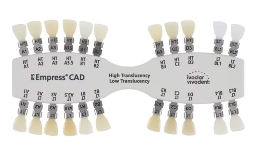 IPS Empress CAD HT/LT Massenfarbschlüssel A-D/BL