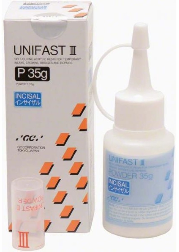 GC Unifast III, Pulver  Incisal