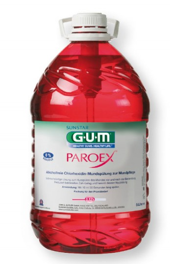 GUM Paroex Mundspülung 0,12% ohne Alkohol/ Inkl. Dosirpumpe