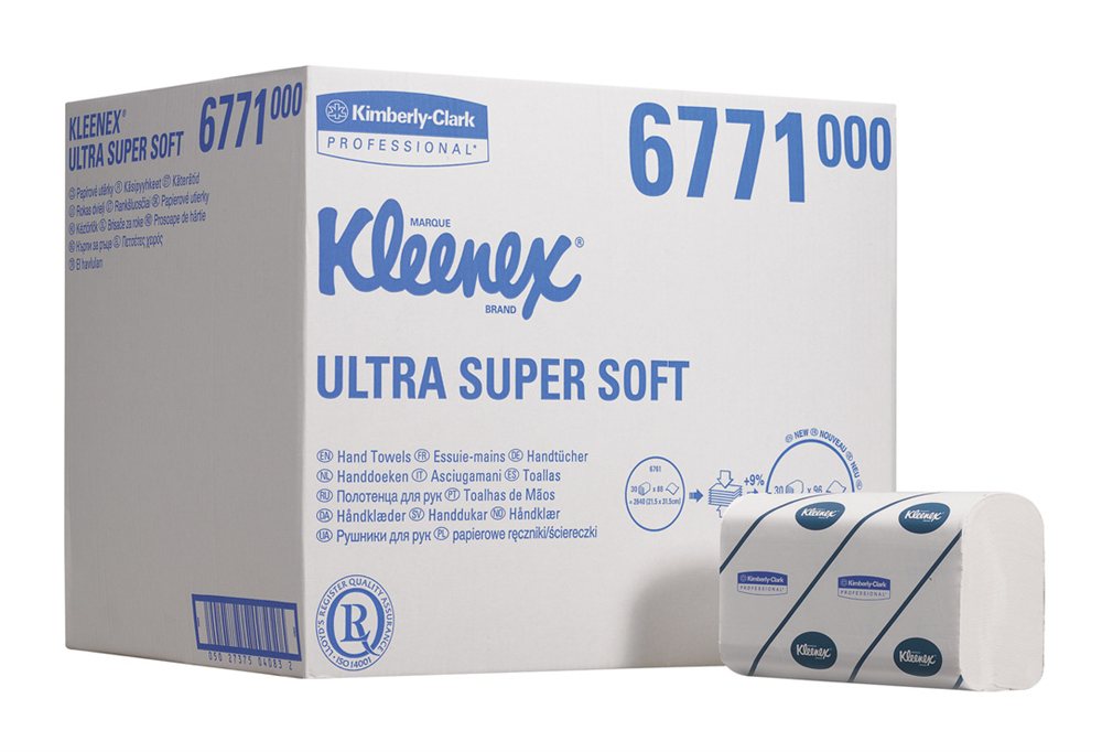 Papierhandtücher Kleenex Ultra Super-Soft Airflex 3-lag. 21,5x31.5cm