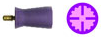 Prophy-Polierer latexfrei medium violett  Screw-Type