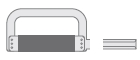 Ortho-Strip OS25L  25µm weiss/blanc links/gauche