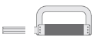 Ortho-Strip OS25R 25µm weiss/blanc rechts/droit