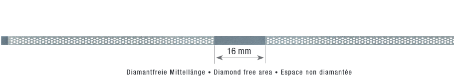 Diamantstreifen perforiert 30µm rot