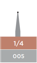 REGULAR BURS 1/4FG 5PAK (EX PN:64046)