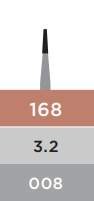 REGULAR BURS 168FG 5PAK (EX PN:64066)