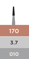 REGULAR BURS 170FG 5PAK (EX PN:64068)