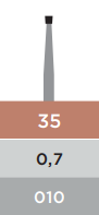 REGULAR BURS 35 FG BULK (EX PN:64712)