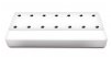 Magnetic bur block, 14-er white, rectangular