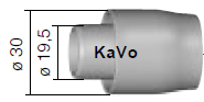 Dürr Schlauchstutzen 19.5mm Typ Kavo