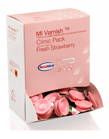 GC MI Varnish, Clinic Pack, Strawberry