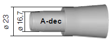 Dürr Schlauchstutzen 19.5mm Typ Adec