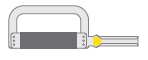 Ortho-Strip OS15   15µm gelb/jaune Double-Side