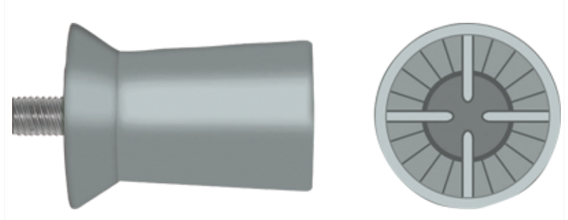 PROPHY CUPS - SCREW TYPE - SOFT, LAMINATED. Light Grey. Pack of 120