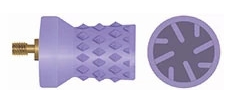 PROPHY CUPS - SCREW TYPE -SOFT, SPIRAL. Violet. Pack of 30