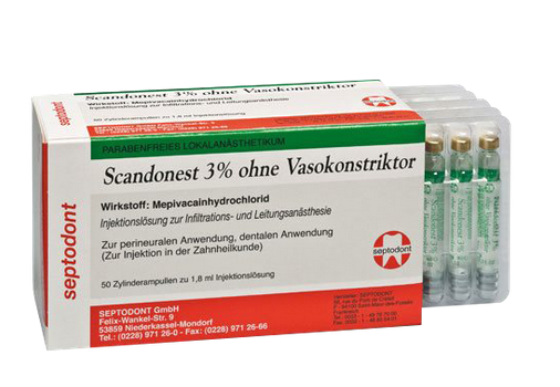 Scandonest 30mg/ml   (3% ohne Vasokonstriktor)