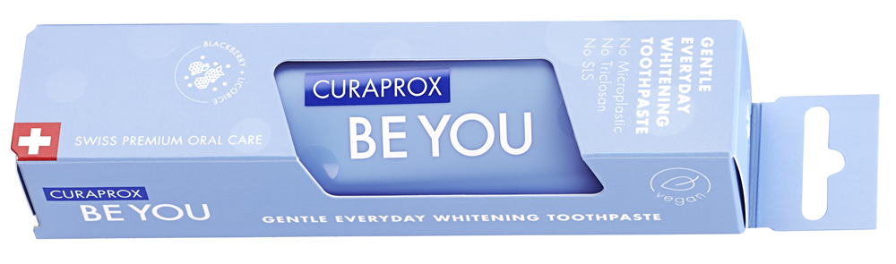 Curaprox BE YOU Singlepack Brombeere+Lakritze Zahnpasta, blau,