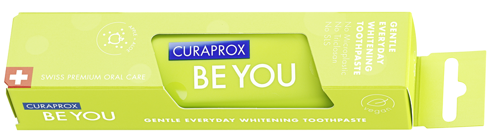 Curaprox BE YOU Singlepack Apfel+Aloe Vera Zahnpasta, grün