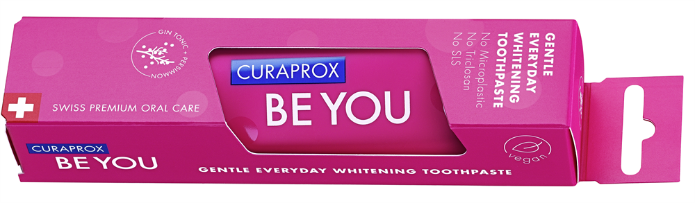 Curaprox BE YOU Singlepack GinTonic+Kaki Zahnpasta, rot