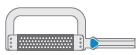 Ortho-Strip OS80L 80µm perfo links/gauche