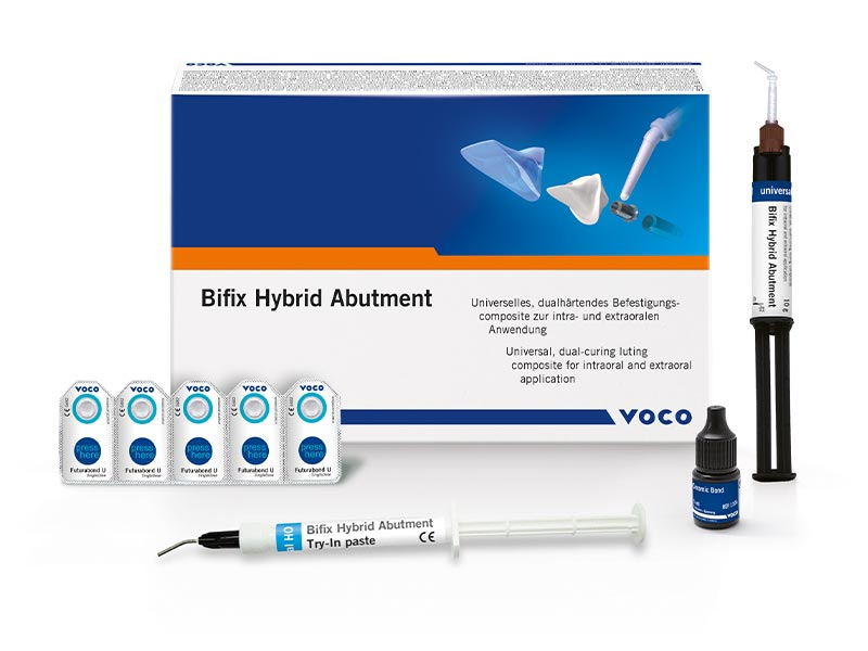 Bifix Hybrid Abutment - QuickMix syringe transluzent