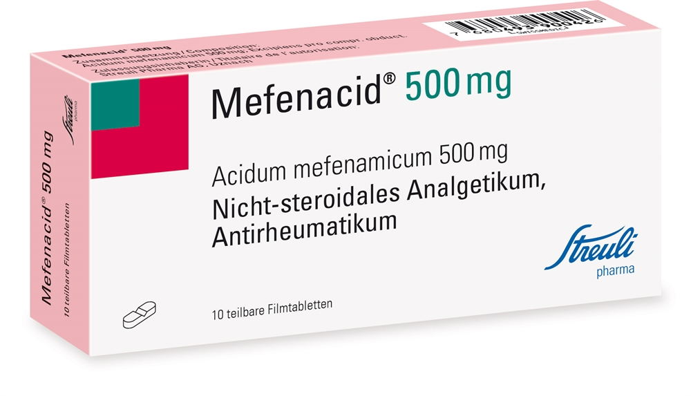 Mefenacid 500mg, teilbare Filmtablette