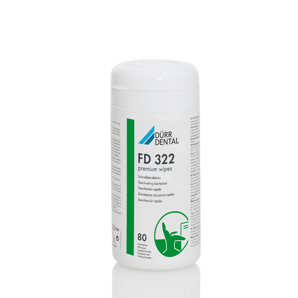 FD 322 premium wipes, Schnelldesinfektion, Dose/boîte