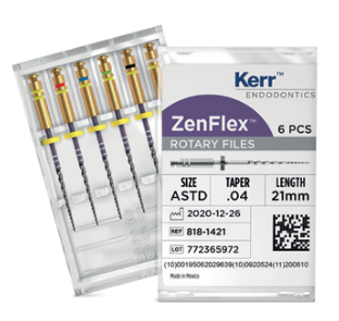 ZENFLEX ROTARY NITI FILE  .04/21mm ASSORTED