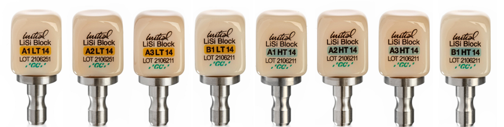 GC Initial LiSi Block, CEREC, Size 14, A3.5 LT