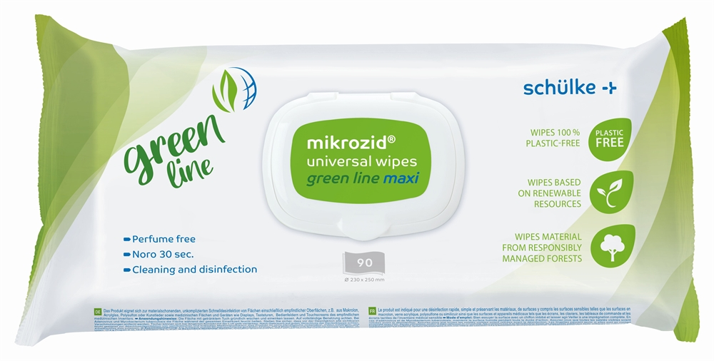 Mikrozid universal Wipes green Line MAXI Softpack 23x25cm