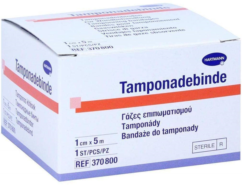 Gazebinde/Tamponadebinde Faltschachtel steril **NEUE VERPACKUNG**