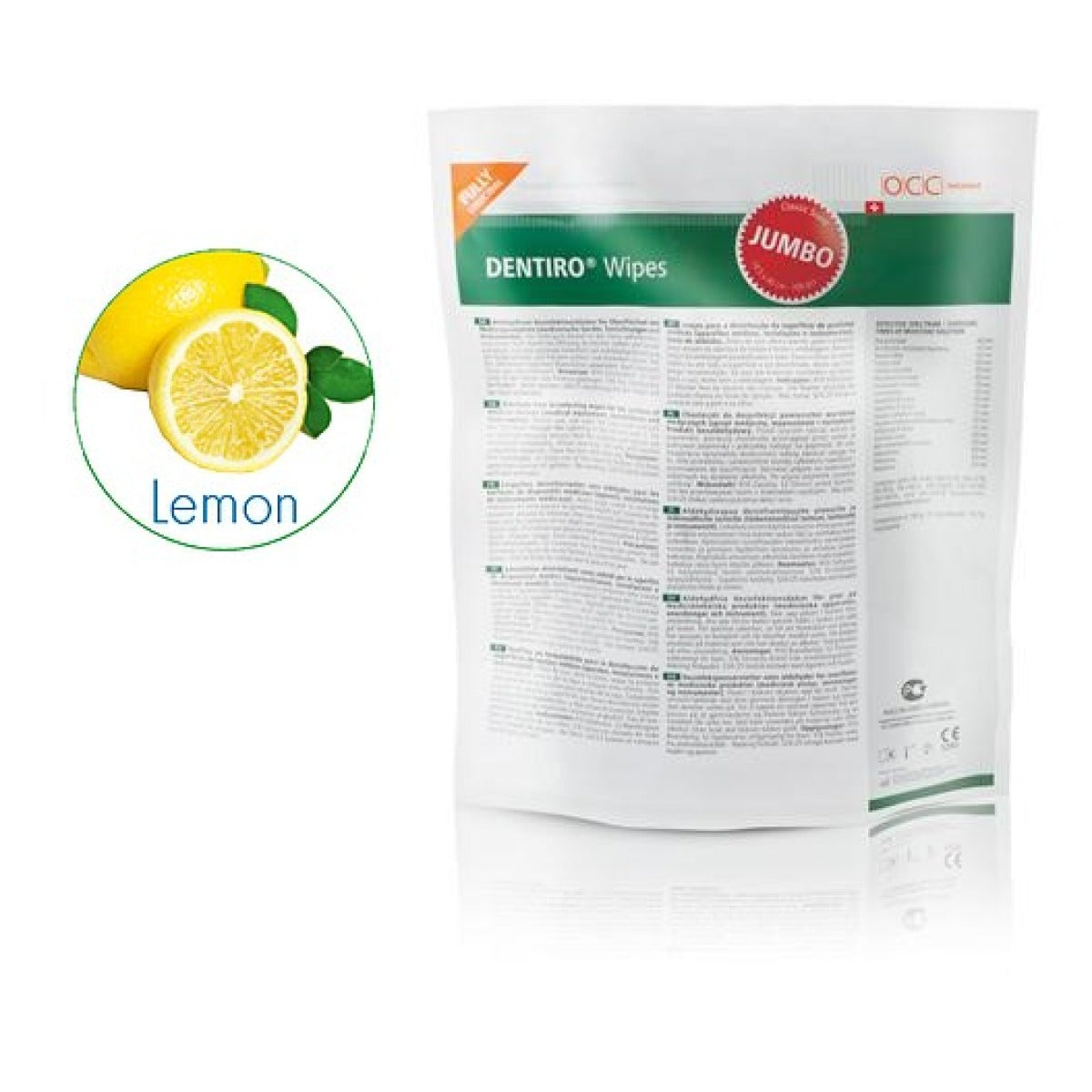 DENTIRO Jumbo Wipes - classic / lemon